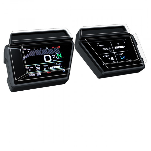 Dashboard Displayschutzfolie - Kit für Yamaha Tracer 9 (GT) '21-