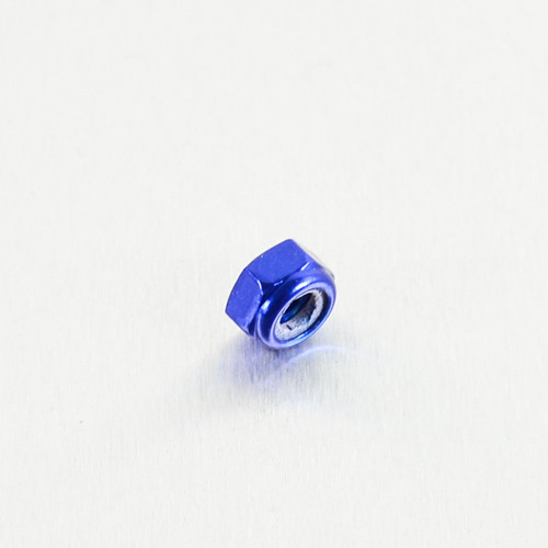 Alu Nylon Sicherungsmutter M6 (LNYN6B) - Farbe:blau