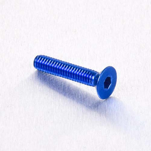 Alu Senkkopf Schraube - M4x20mm (LCS420B) - Farbe:blau