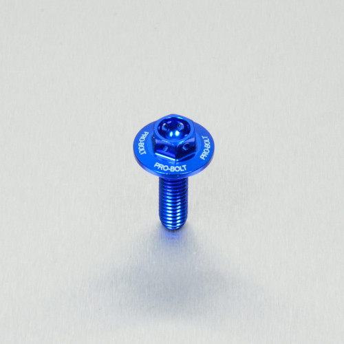 Alu Verkleidungsschraube gebohrt - M6 x 20mm (LBWHX620RBE) - Farbe:blau