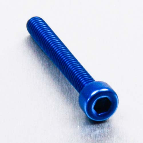 Alu Schraube Zylinderkopf - M4x30mm (LPB430B) - Farbe:blau