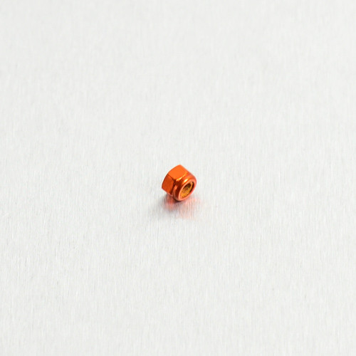 Alu Nylon Sicherungsmutter M3 (LNYN3O) - Farbe:orange
