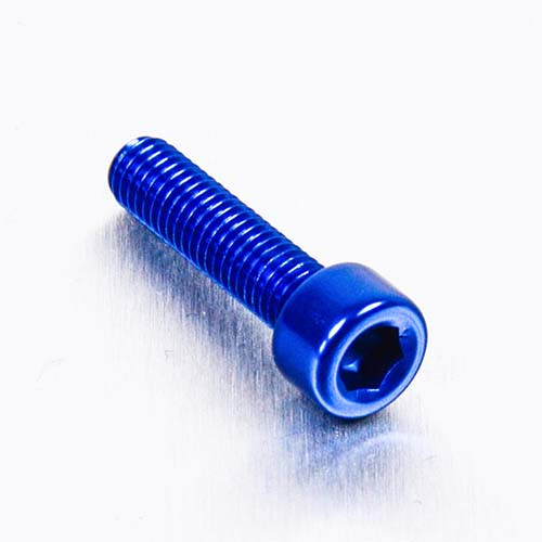 Alu Schraube Zylinderkopf - M5x20mm (LPB520B) - Farbe:blau