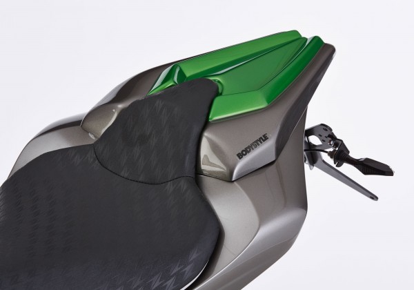 Sitzkeil mit ABE - grau/grün - Kawasaki Z1000 (2016)