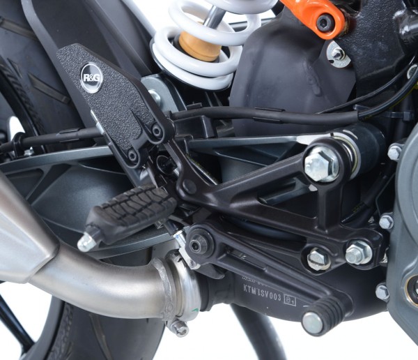 R&G Eazi-Grip™ Stiefel Schutz Pads für KTM 125/200 Duke '17- Modelle - schwarz