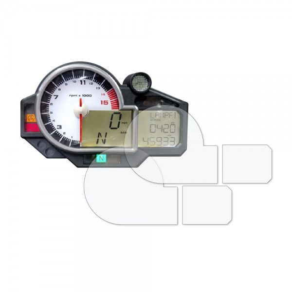 Dashboard Displayschutzfolie - Kit für BMW S1000RR '10-'14 / HP4 '13-'14