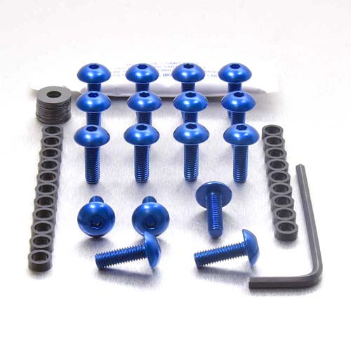 Alu Verkleidungsschrauben Kit - Suzuki RF900R (FSU155B) - Farbe:blau