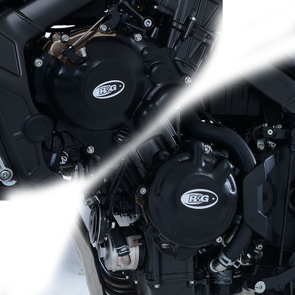 Motorseitendeckel-Protektor-Kit (2 St.) für Honda CBR650F / CB650F '13-, CB650R '19- & CBR650R '19-