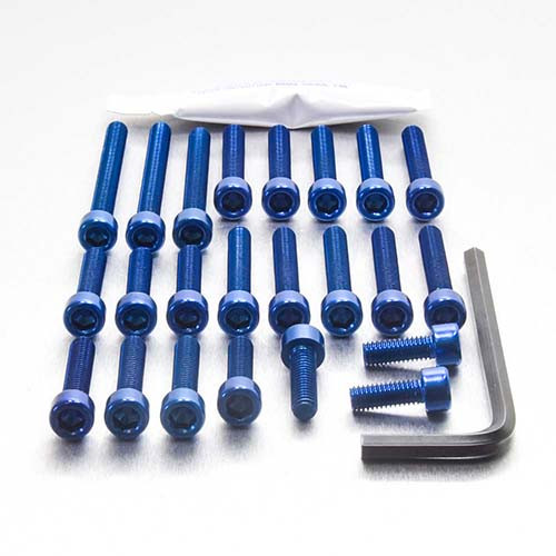 Aluminium Motor Schrauben Kit Honda ST1100 Pan-Euro (EHO230B) - Farbe:blau