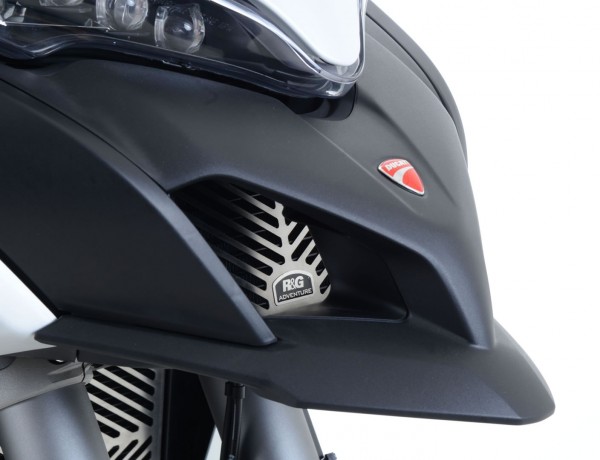 R&G Stainless Öl Kühler Protektor für die Ducati Multistrada 1200/S, Enduro, Multistrada 950 '17-Mod