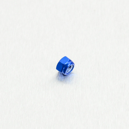 Alu Nylon Sicherungsmutter M4 (LNYN4B) - Farbe:blau