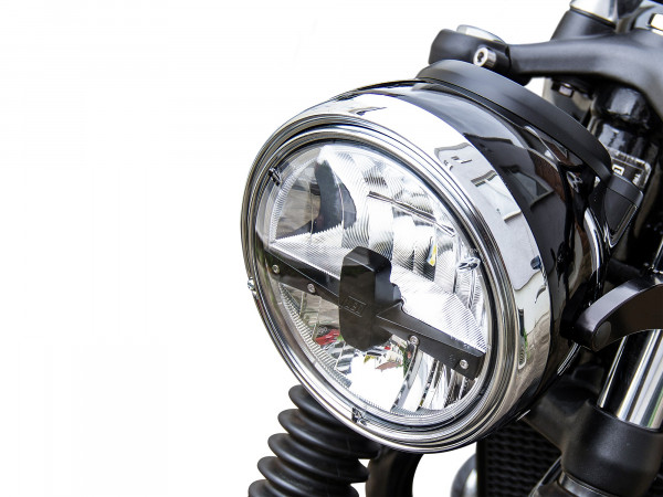 Scheinwerfer TWINTON® 7" LED mit Aufnahme für originalen Tacho (schwarz)