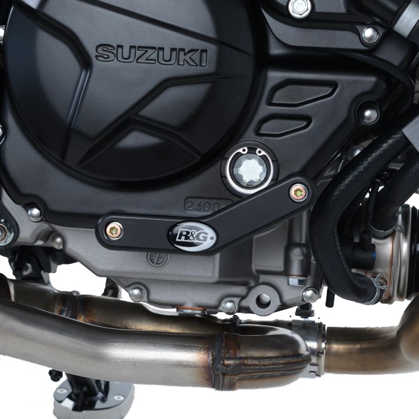 R&G Motor Seitendeckel Slider Protektor für Suzuki SV650 '16- & SV650X '18 (Rechte Seite)