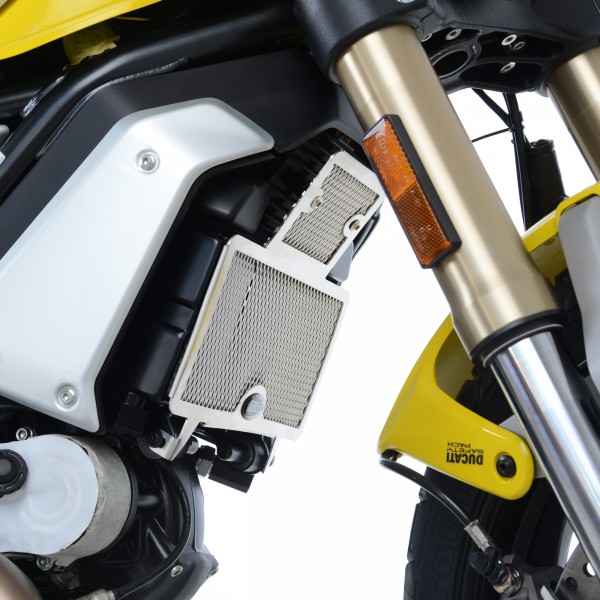 R&G Kühlerprotektor Alu Titangrau Ducati Scrambler 1100 '18-