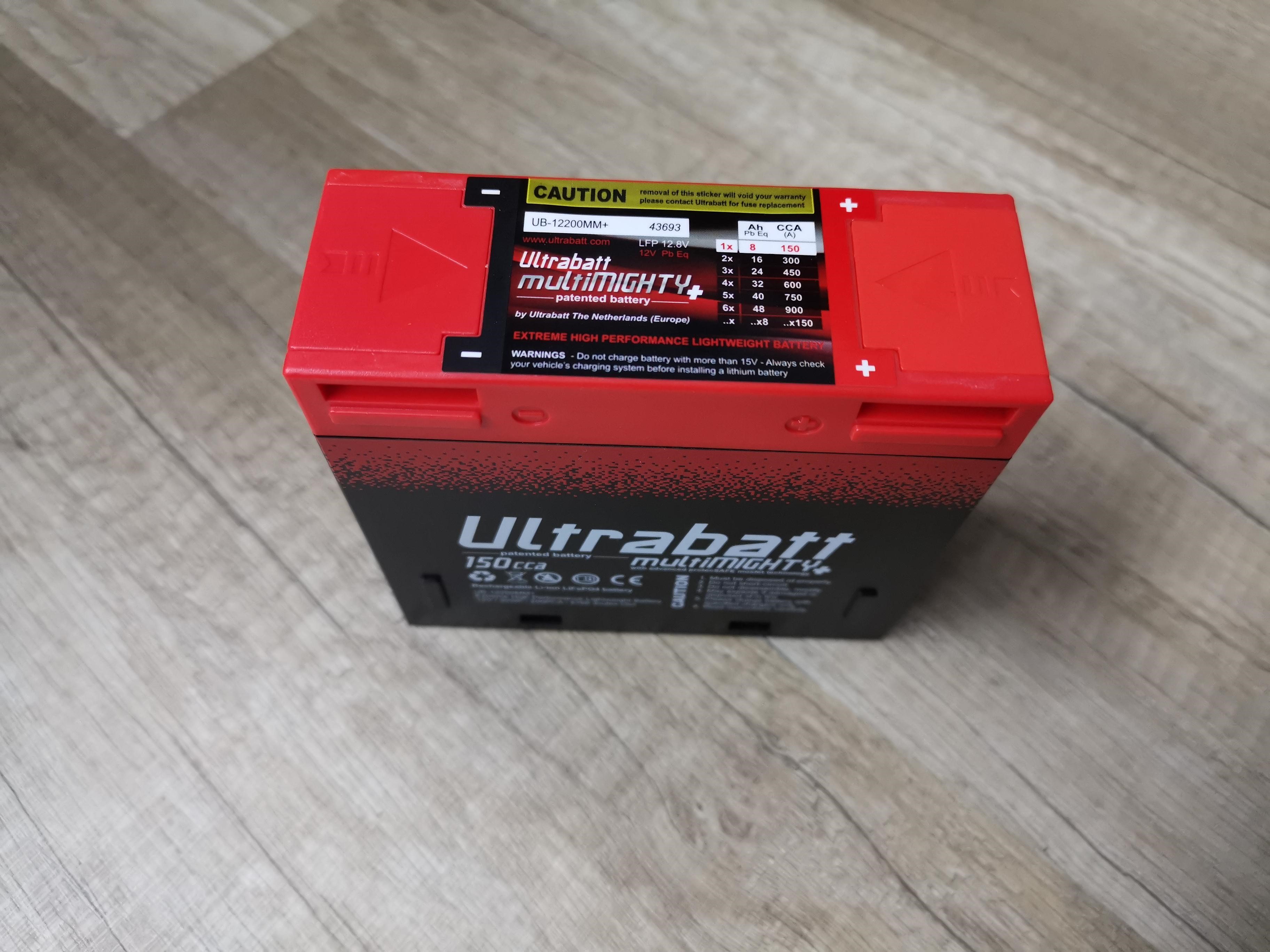 Ultrabatt multiMIGHTY (LiFePO4) 6V 240A, 4,6Ah entspricht einer 12