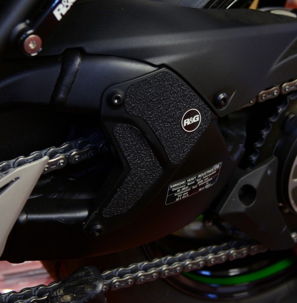 R&G Eazi-Grip™ Stiefel Schutz Pads für Kawasaki Ninja H2 SX '18- (3-Stück) - schwarz