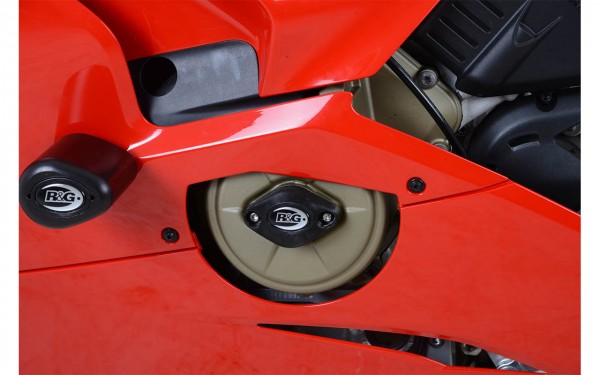 R&G Motor Seitendeckel Slider Protektor für Ducati Panigale V4, V4S & Speciale '18- Modelle (Linke S