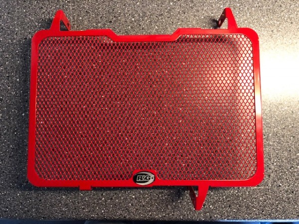 R&G Kühler Protektor Gitter rot für die Ducati Multistrada