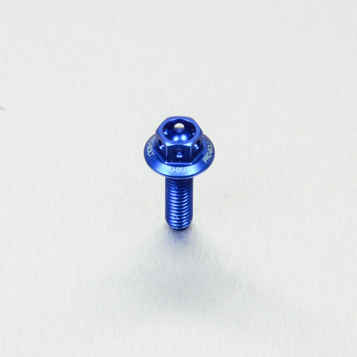 Alu Verkleidungsschraube gebohrt - M5 x 16mm (LBWHX516RBE) - Farbe:blau