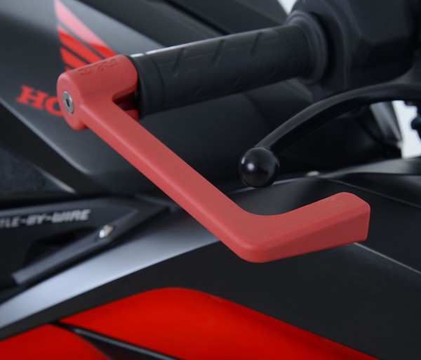 R&G Moulded Bremshebel Protektor - Universal Passend für 13-21mm Lenkerinnenmaß Farbe rot