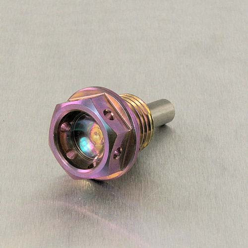 Titan Öl Ablassschraube Magnetic M14 x (1.50mm) x 12mm (TISUMP1412MAGP) - Farbe:purple
