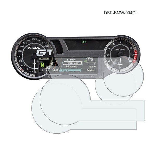 Dashboard Displayschutzfolie - Kit für BMW K1600 (GT / GTL/ GTLE/ GRAND AMERICA) '17-