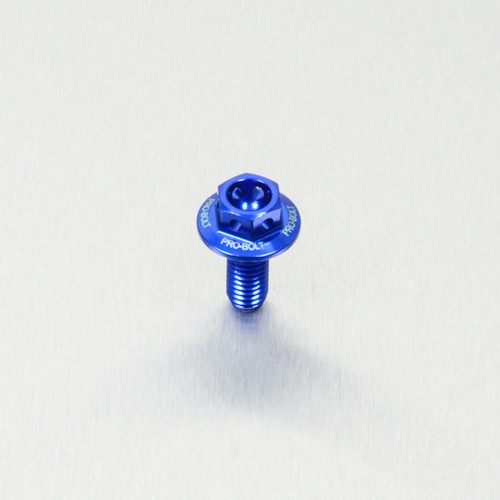 Alu Verkleidungsschraube gebohrt - M5x12mm (LBWHX512RBE) - Farbe:blau
