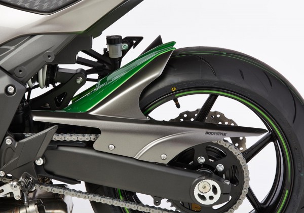 Hinterradabdeckung mit ABE - weiß/grün - Kawasaki Z1000 (2016)