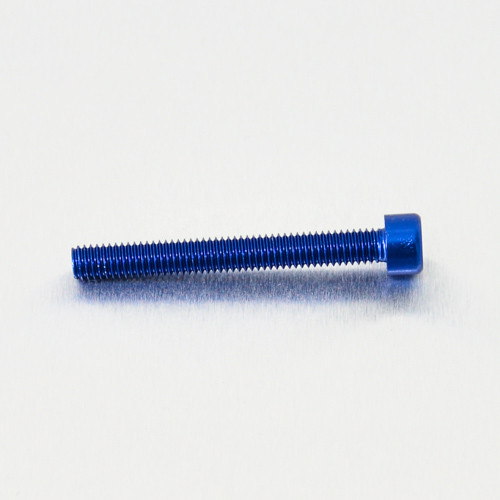 Alu Schraube Zylinderkopf - M6x50mm (LPB650B) - Farbe:blau