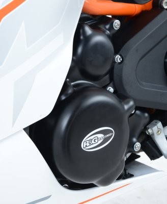 R&G Motor Seitendeckel Protektor Kit (2Stk) für KTM RC 125 '14-'16, RC 200 '14-, Duke 125/200 2016 O