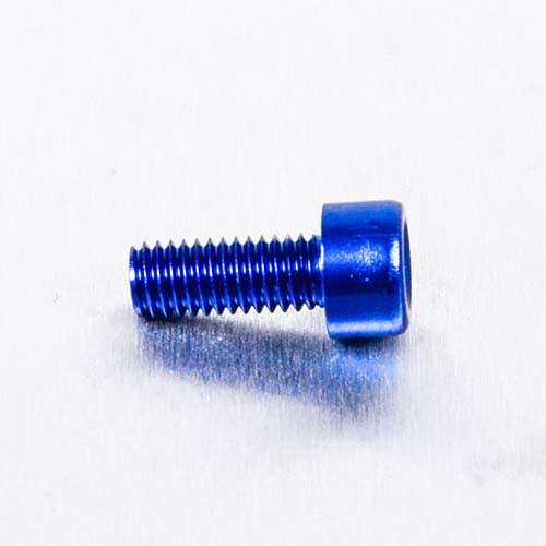 Alu Schraube Zylinderkopf - M5x12mm (LPB512B) - Farbe:blau