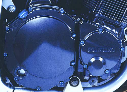 Aluminium Motor Schrauben Kit Suzuki GSF1200 Bandit '96-'00 (ESU180B) - Farbe:blau