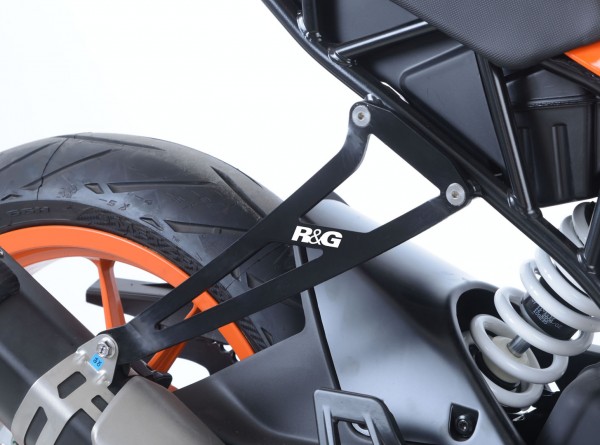 R&G Auspuffhalter Alu & Blanking Plate kit für die KTM RC125 '17- / RC390 '17-