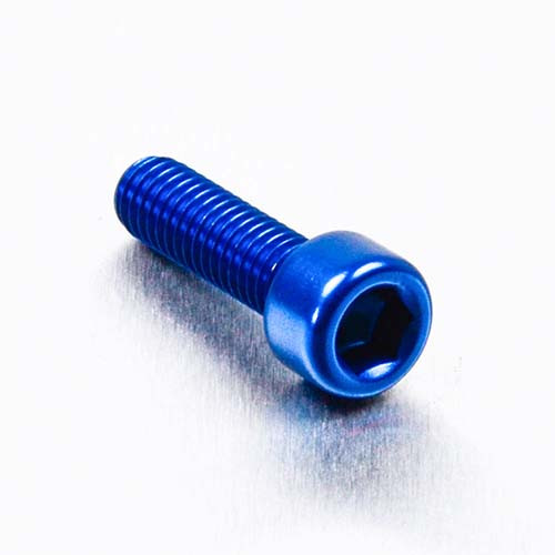 Alu Schraube Zylinderkopf - M6x20mm (LPB620B) - Farbe:blau