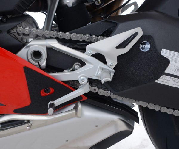 R&G Eazi-Grip™ Stiefel Schutz Pads für Ducati Panigale V4 und V4S '18- Modelle - schwarz