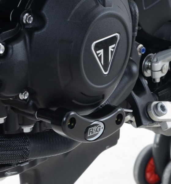 R&G Motor Seitendeckel Slider Protektor für Triumph Speed Triple S/R 1050 '16- & Speed Tripe RS '18-