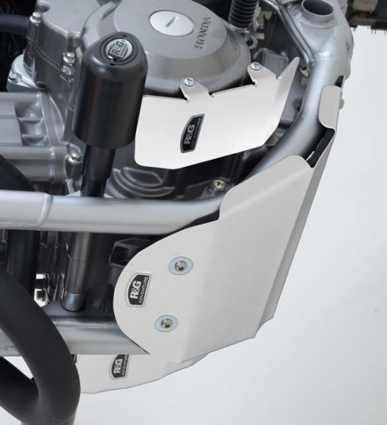R&G Racing Motor Schutzplatte links silber - Honda CRF 250 L / CRF 250 M