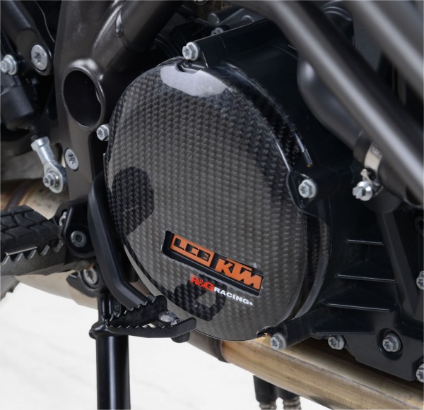 R&G Carbon Motor Seitendeckel Slider Protektor für KTM 1050 Adventure '15- und KTM 129 Super Adventu