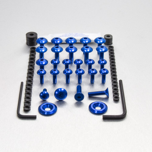 Alu Verkleidungsschrauben Kit - GSXR600 '97-'00 (FSU080B) - Farbe:blau