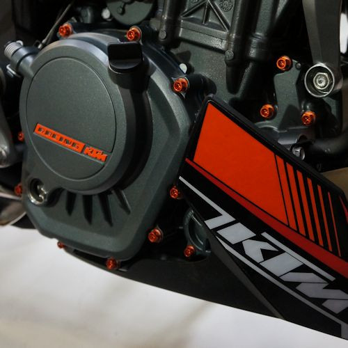 Aluminium Motor Schrauben Kit KTM Duke 125 Race Spec (EKTM125HXROE) - Farbe:orange