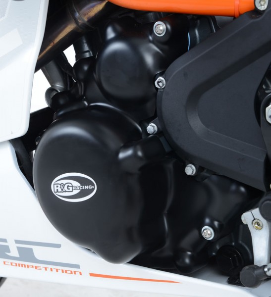 R&G Motor Seitendeckel Protektor Kit (2Stk) für KTM 390 DUKE '16-, KTM 250 Duke '17- und KTM RC390 '