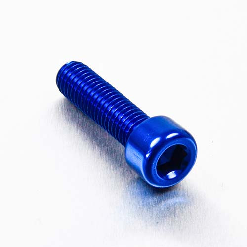 Alu Schraube Zylinderkopf - M8x30mm (LPB830B) - Farbe:blau