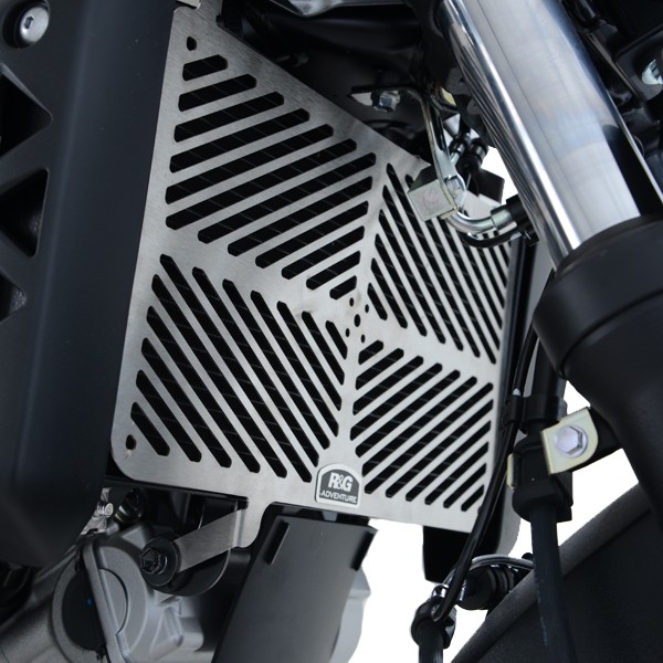 R&G Edelstahl Kühler Protektor Gitters für die Suzuki SV650 '16- & SV650X '18- Modelle