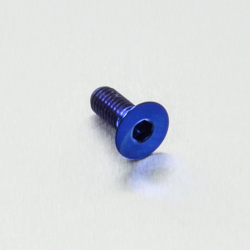 Titan Schraube Senkkopf - M6 x 1.00mm x 15mm (TICS615B) - Farbe:blau