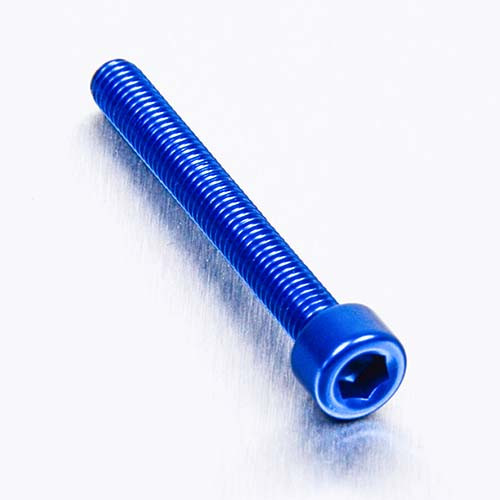 Alu Schraube Zylinderkopf - M5x40mm (LPB540B) - Farbe:blau