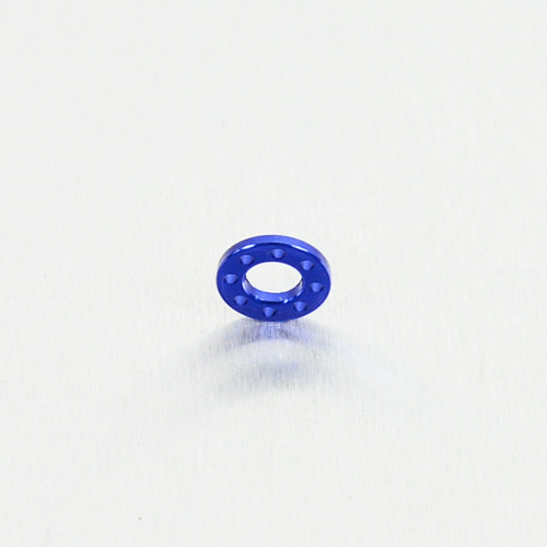 M6 Alu gebohrte Scheibe (LWAD6B) - Farbe:blau
