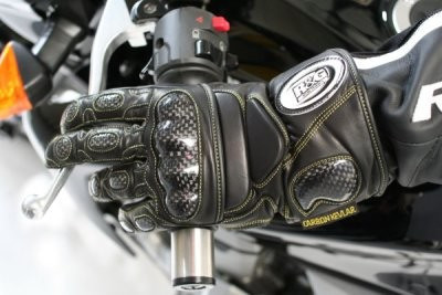 R&G Leder Deluxe Motorrad Handschuhe XXL - Schwarz