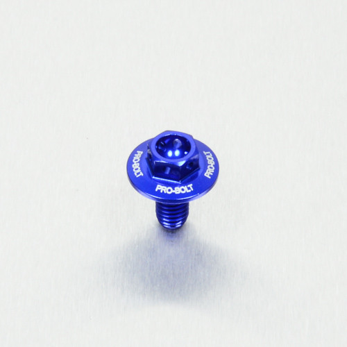 Alu Verkleidungsschraube gebohrt - M6 x 12mm (LBWHX612RBE) - Farbe:blau