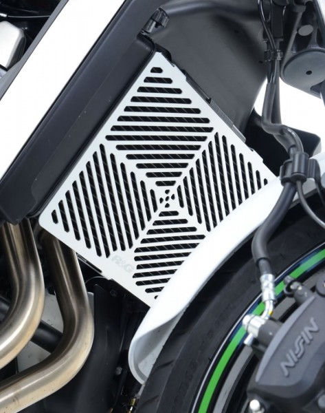 R&G Brushed Aluminium Kühler Protektor Gitter für die Kawasaki Vulcan S '15-