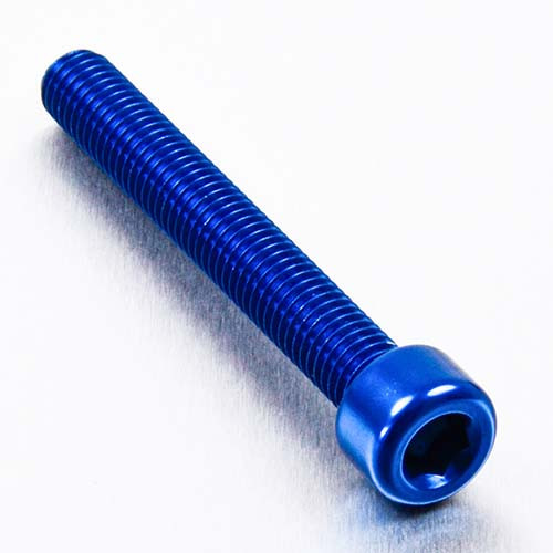 Alu Schraube Zylinderkopf - M8x60mm (LPB860B) - Farbe:blau